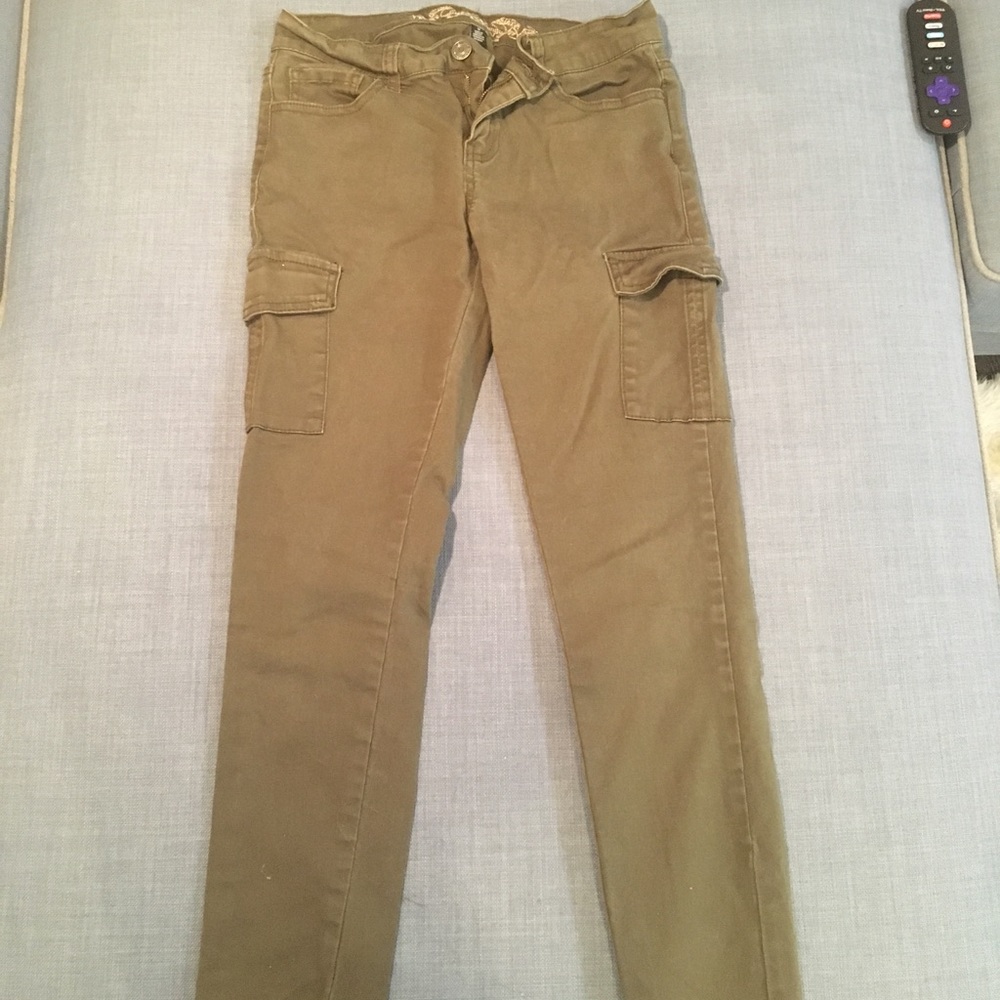 Army green jeans